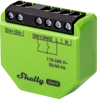 SHELLY DALI Dimmer Gen 3 Stmívač SHELLY DALI Dimmer Gen 3 Stmívač